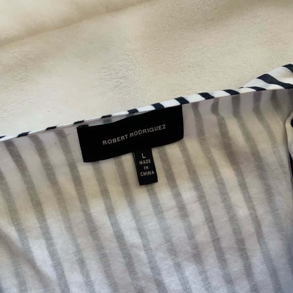 ROBERT RODRIGUEZ Mariel Stripe Midi Dress - Picture 7 of 12